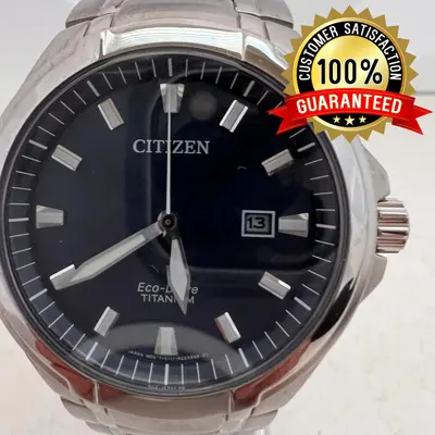 Citizen Eco-Drive Super Titanium Men's Watch, Blue Dial, Quartz, Lightweight - Thumbnail 1